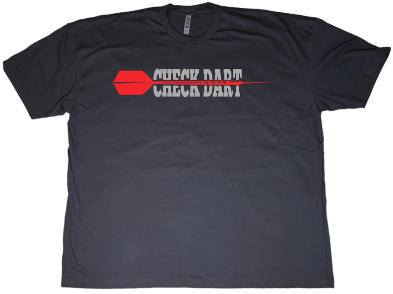 Anthrazitfarbenes Shirt mit Logo CHECK DART